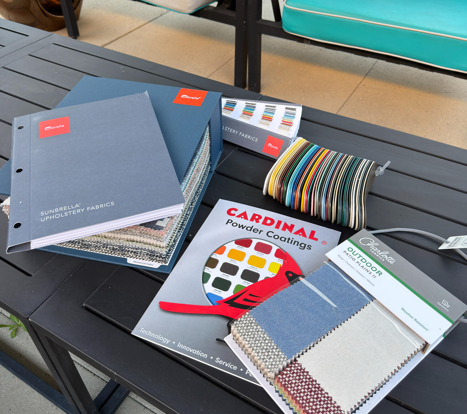 Patio Furniture Repair project Re-sling patio furniture restored by Premier Patio Restoration